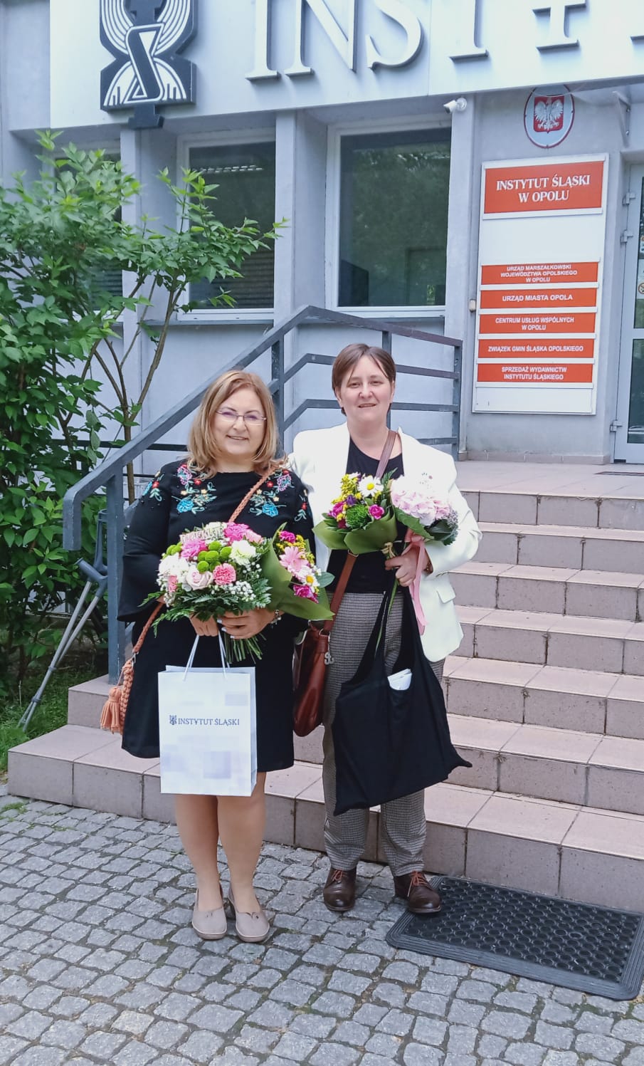 Mgr Michaela Kardas i prof. Adriana Dawid (fot. Joanna Siek Instytut Śląski)